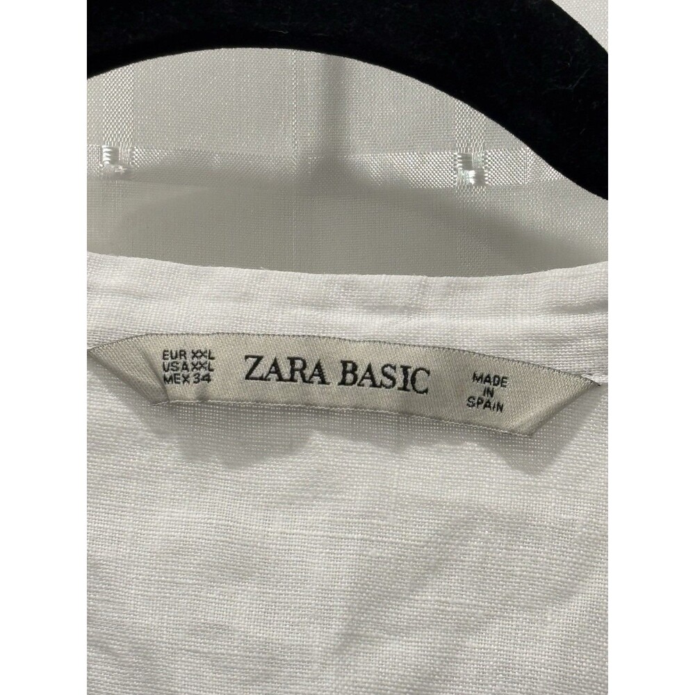 Zara Basic White Button Front Blouse | Long Sleev… - image 5